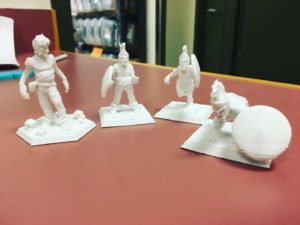 3D printed spartan warrior miniatures